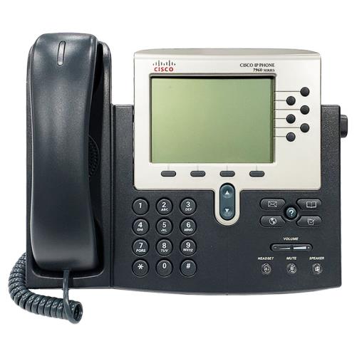 تلفن تحت شبکه سیسکو مدل Cisco CP-7961G با کیفیت صدای HD و پشتیبانی از 6 خط تلفن همزمان