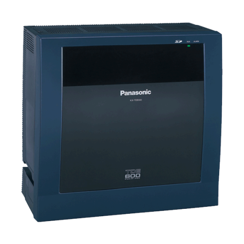 دستگاه سانترال پاناسونیک مدل KX-TDE600 با طراحی مدرن و قابلیت‌های پیشرفته برای مدیریت تماس‌های کسب‌وکار.