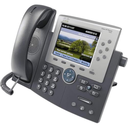 تلفن تحت شبکه سیسکو مدل Cisco CP-7965G با صفحه نمایش رنگی و کیفیت صدای HD مناسب دفاتر مدیریتی و سازمانی