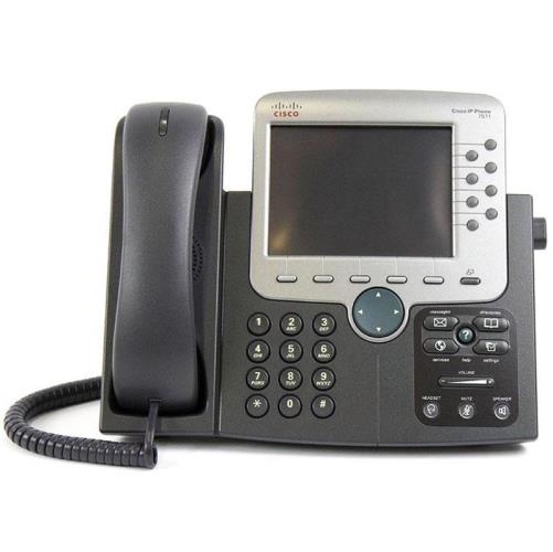 تلفن تحت شبکه سیسکو مدل Cisco CP-7971G با نمایشگر لمسی رنگی و پشتیبانی از 8 خط مناسب مدیران و دفاتر حرفه‌ای