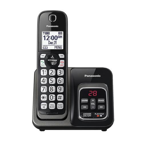 تلفن بی‌سیم پاناسونیک مدل KX-TGD530 با طراحی ساده و نمایشگر با نور پس‌زمینه​