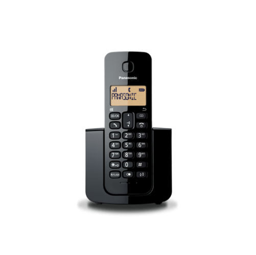 تلفن بی‌سیم پاناسونیک مدل KX-TGB110 با طراحی ساده و نمایشگر با نور پس‌زمینه کهربایی​