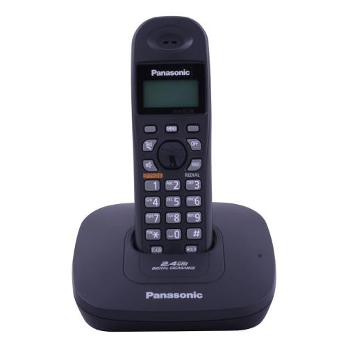 تلفن بی‌سیم پاناسونیک مدل KX-TG3611 با طراحی ساده و نمایشگر با نور پس‌زمینه کهربایی​