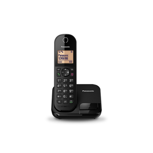تلفن بی‌سیم پاناسونیک مدل KX-TGC410 با طراحی شیک، صفحه‌نمایش بزرگ و قابلیت‌های پیشرفته، مناسب برای استفاده در منازل و دفاتر کاری.