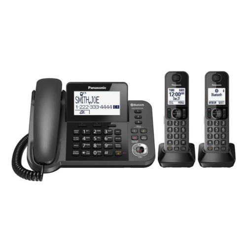 تلفن پاناسونیک مدل KX-TG9582 با طراحی شیک، صفحه‌نمایش بزرگ و قابلیت‌های پیشرفته، مناسب برای استفاده در منازل و دفاتر کاری.​
