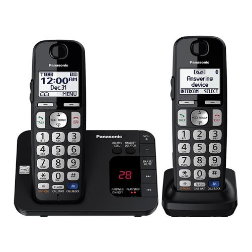 تلفن بی‌سیم پاناسونیک KX-TG-E232 با صفحه‌نمایش LCD و طراحی ارگونومیک
