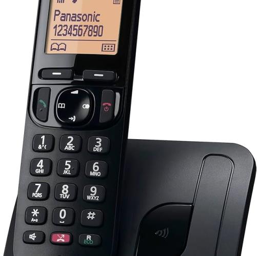 تلفن بی‌سیم پاناسونیک KX-TG-C250 با صفحه‌نمایش بزرگ LCD و طراحی ارگونومیک