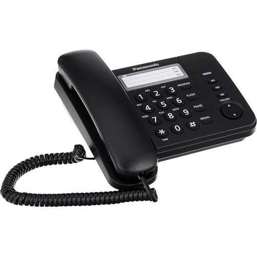 تلفن بی‌سیم KX-T_S520 با صفحه نمایش LCD بزرگ و کیفیت صدای شفاف مناسب برای استفاده خانگی و اداری