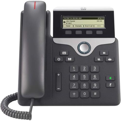 تلفن تحت شبکه سیسکو مدل Cisco CP-7811 با کیفیت صدای HD و نمایشگر گرافیکی، مناسب دفاتر کاری و محیط‌های سازمانی