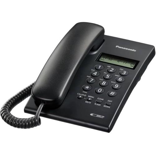 تلفن رومیزی پاناسونیک مدل KX-T-C60 با طراحی ساده و کیفیت صدای عالی مناسب استفاده خانگی و اداری