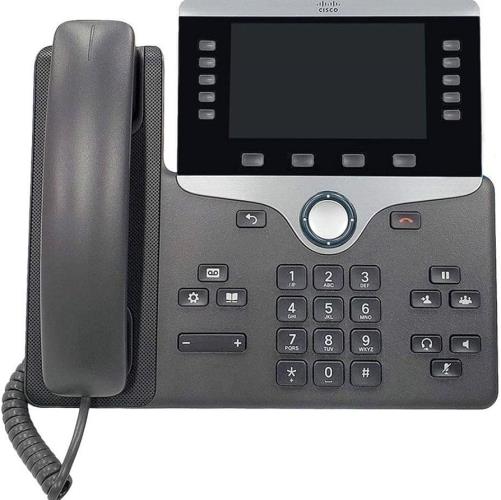 تلفن تحت شبکه سیسکو مدل Cisco CP-8811 با نمایشگر سیاه و سفید و قابلیت اتصال گیگابیتی مناسب دفاتر اداری