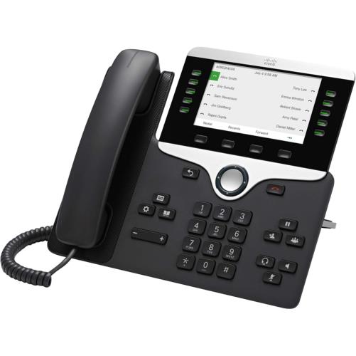 تلفن تحت شبکه سیسکو مدل Cisco CP-8841 با نمایشگر رنگی و پورت گیگابیتی مناسب محیط‌های اداری حرفه‌ای