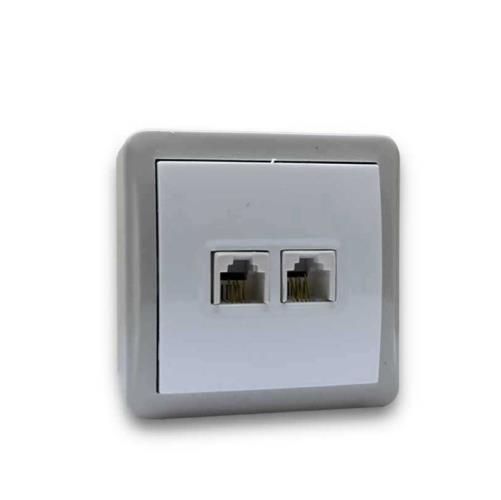 پریز تلفن2پورت رو کار