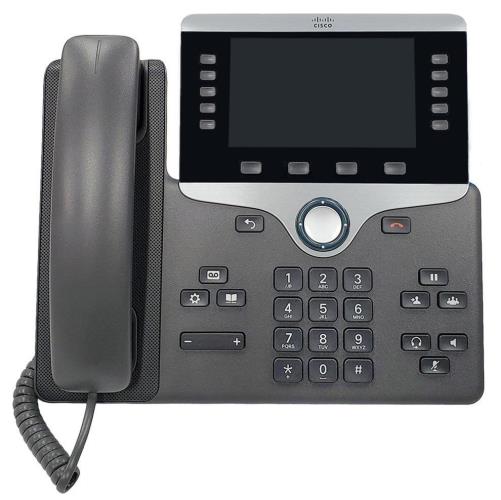 تلفن تحت شبکه سیسکو مدل Cisco CP-8861 با قابلیت اتصال وای‌فای، بلوتوث و پورت USB مناسب دفاتر مدیریتی پیشرفته