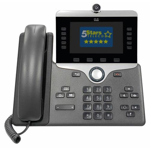 تلفن تصویری تحت شبکه سیسکو مدل Cisco CP-8845 با دوربین داخلی و صفحه نمایش رنگی مناسب تماس‌های تصویری در دفاتر سازمانی