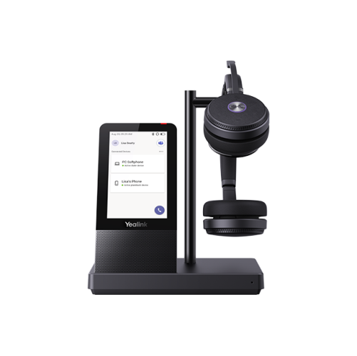 هدست WH66DUAL با طراحی حرفه‌ای و ارگونومیک، مجهز به میکروفون حذف نویز و قابلیت اتصال همزمان به دو دستگاه.