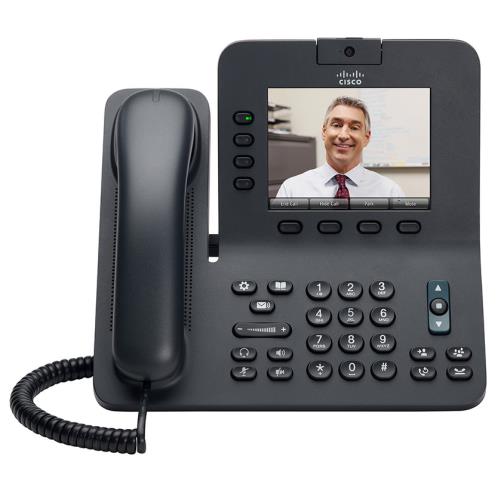 تلفن تحت شبکه سیسکو مدل CP-8945 با طراحی حرفه‌ای و نمایشگر رنگی