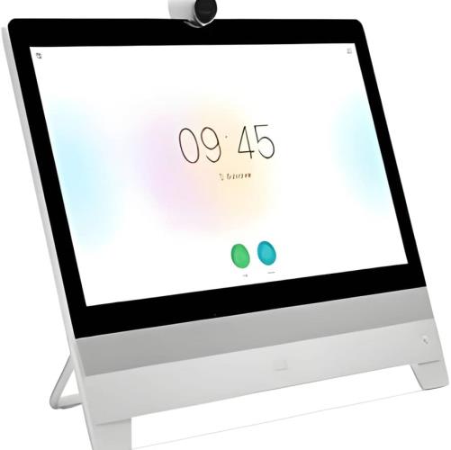 تصویر تلفن تصویری تحت شبکه Cisco DX80 با صفحه نمایش لمسی ۲۳ اینچی و دوربین HD