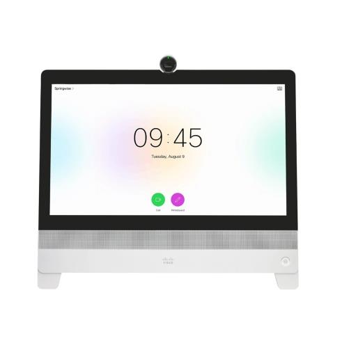 Cisco DX80 سیستم ویدئو کنفرانس با صفحه نمایش ۸۰ اینچ و قابلیت تماس HD برای ارتباطات تجاری حرفه‌ای