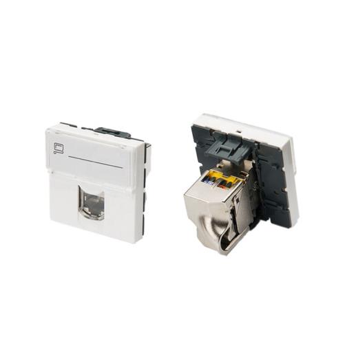 کیستون شبکه پهن (دوماژول)-cat6A/sftp-0 765 76