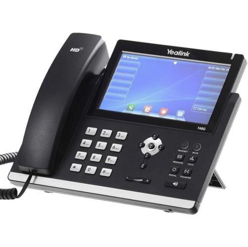 تلفن تحت شبکه Yealink T48G با طراحی حرفه‌ای، صفحه‌نمایش لمسی 7 اینچی و پشتیبانی از 16 حساب SIP مناسب دفاتر کاری