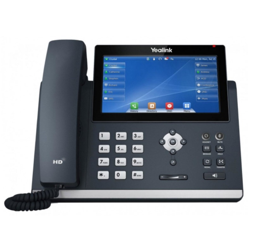 تلفن تحت شبکه Yealink T48S با طراحی حرفه‌ای، صفحه‌نمایش لمسی رنگی 7 اینچی و پشتیبانی از 16 حساب SIP مناسب دفاتر کاری