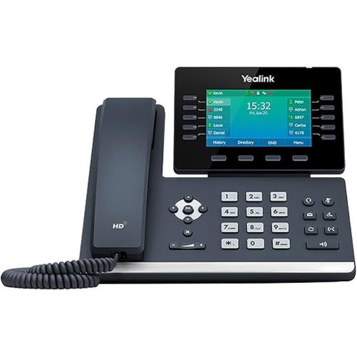 تلفن تحت شبکه Yealink T54S با طراحی حرفه‌ای، صفحه‌نمایش رنگی 4.3 اینچی و پشتیبانی از 16 حساب SIP مناسب دفاتر کاری