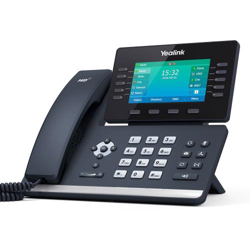 تلفن تحت شبکه Yealink T54W با بلوتوث داخلی، وای‌فای و نمایشگر رنگی 4.3 اینچی مناسب دفاتر حرفه‌ای